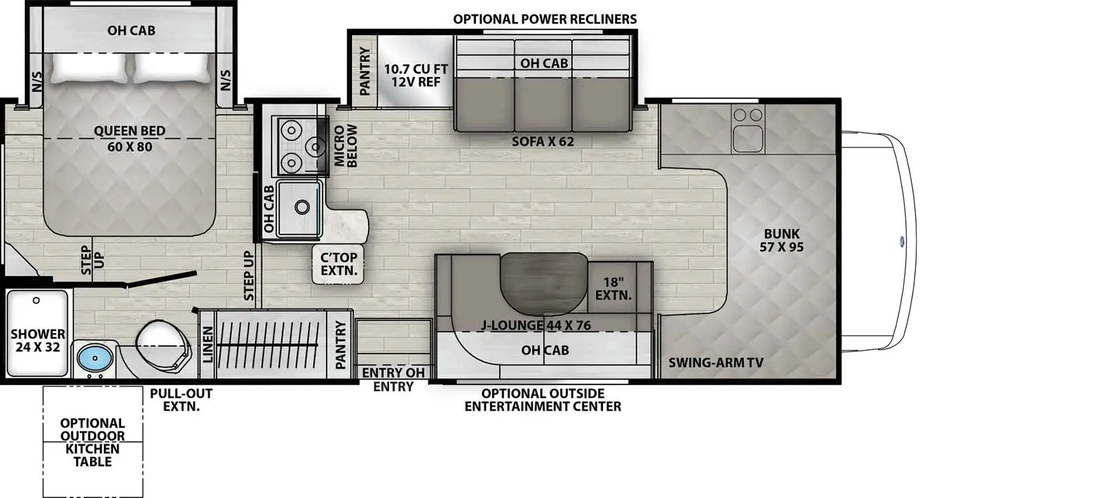 26DS - Ford E-450 Floorplan Image